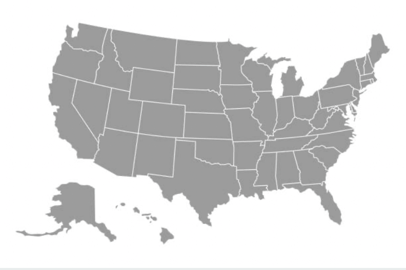 United States map